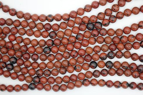 Brown Jasper Gemstone Beads, 8mm, Round